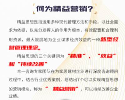 7S精益营销开启，合一咨询助力家居建材行业升级